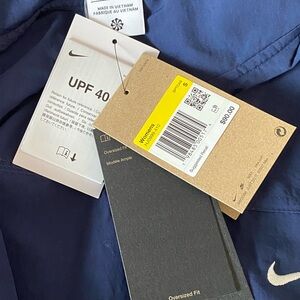 Nike Navy Jacket with White Swoosh